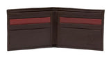 Billetera clásica Básica Café/Rojo