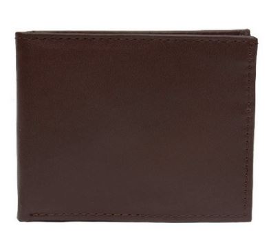 Billetera clásica Básica Café/Rojo