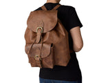 Backpack Piel Mod Bristol Miel. 20% de DESCUENTO!! Aplicado en el carrito de compras - mencity