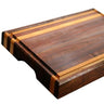 Tabla Gruesa para cortar en madera TZALAM con doble franja en HAYA 4 X 30 X 50 cms