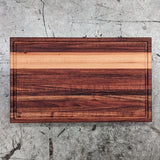 Tabla Gruesa para Cortar en madera TZALAM con franja HAYA 4 X 30 X 50 cms