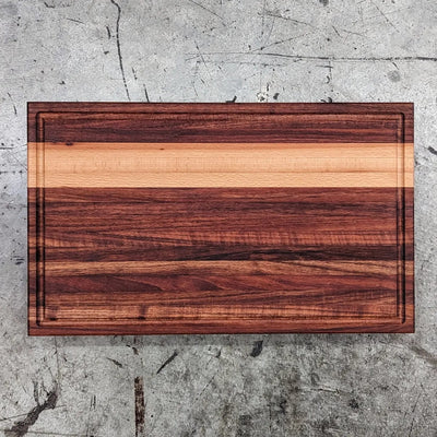 Tabla Gruesa para Cortar en madera TZALAM con franja HAYA 4 X 30 X 50 cms