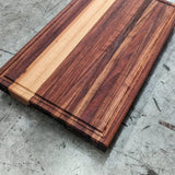 Tabla Gruesa para Cortar en madera TZALAM con franja HAYA 4 X 30 X 50 cms
