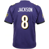 Official Baltimore Ravens Lamar Jackson Nike Game Jersey YOUTH/JUVENIL